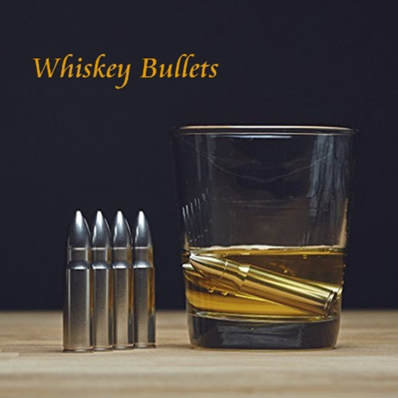 Stainless Steel Bullet Whiskey Stones