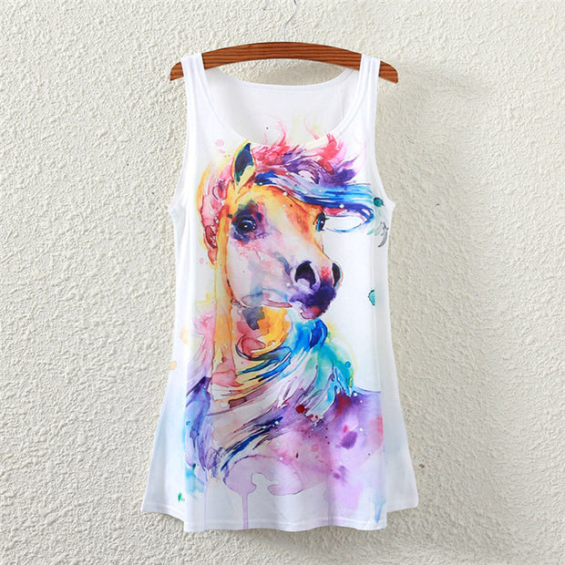 Breezey Horse Sleeveless T-shirt (women)